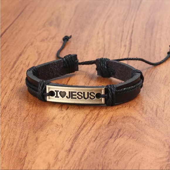 Leather FAITH BRACELET - Picture 5 of 6